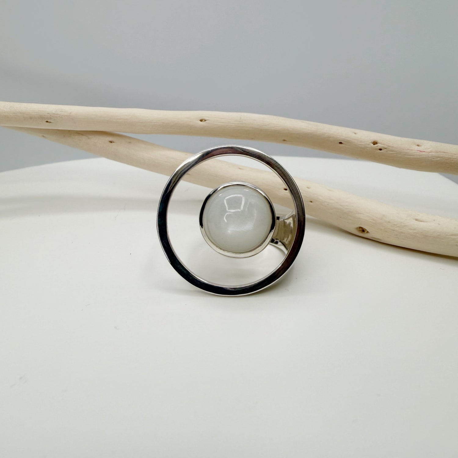Anello Essential Pietra di Luna e Argento 925