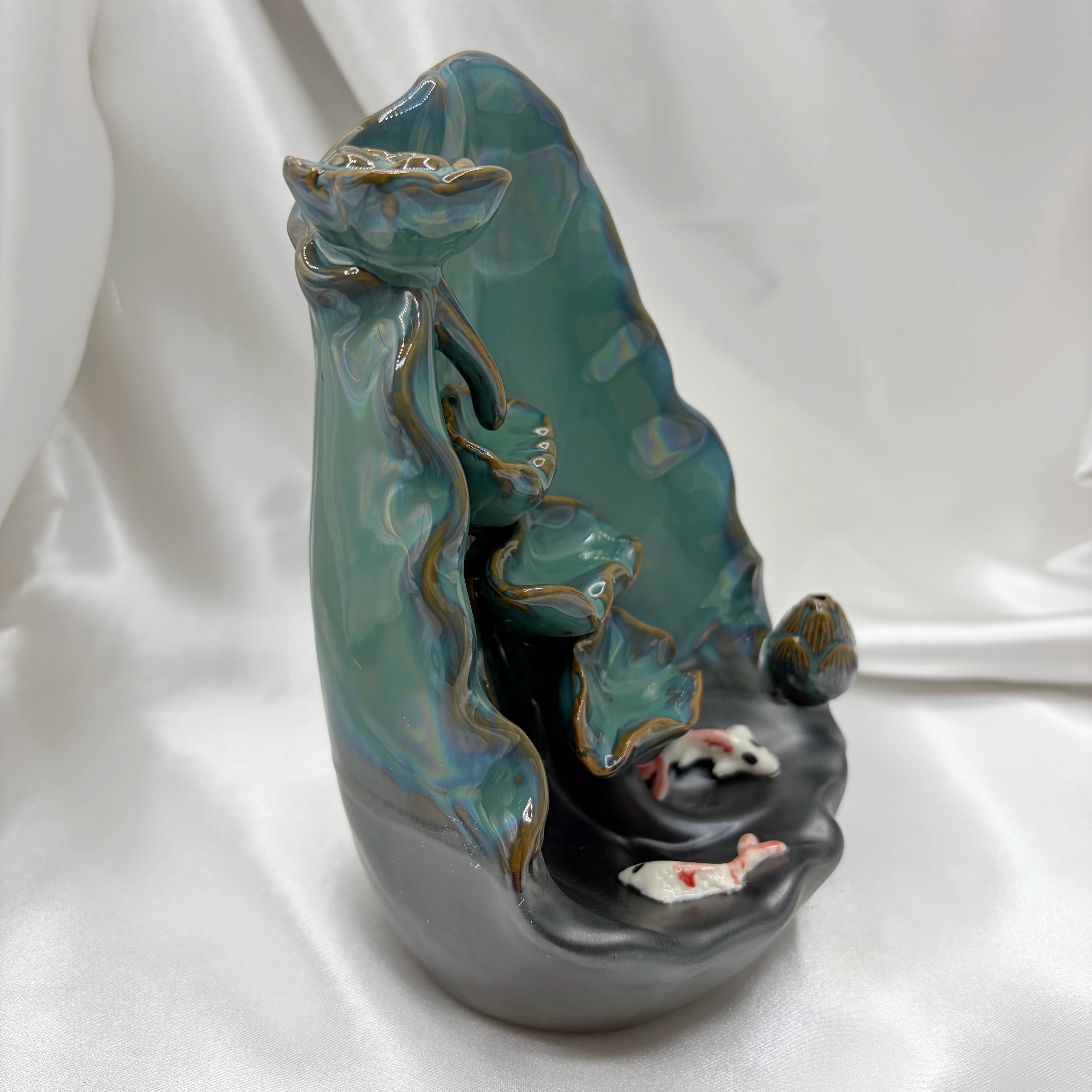 Porta incenso a Cascata - Laghetto con Carpe