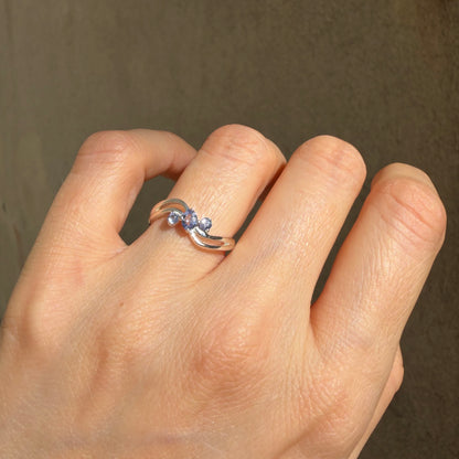 Anello Tanzanite Trilogy | Argento 925 - NON REGOLABILE