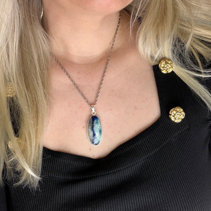 Ciondolo Afghanite e Argento 925