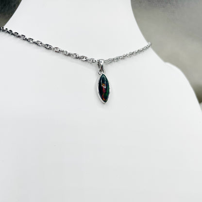 Ciondolo Opale Nero Chalama - Argento 925