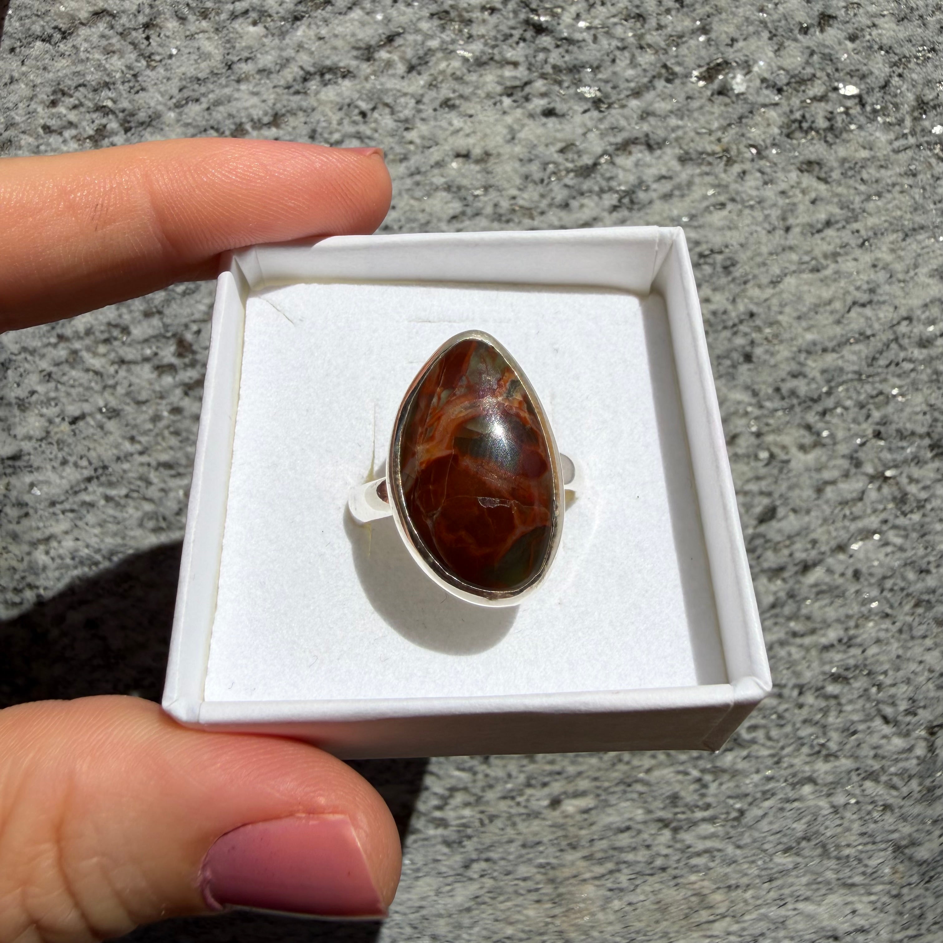 Anello Diaspro Argento 925