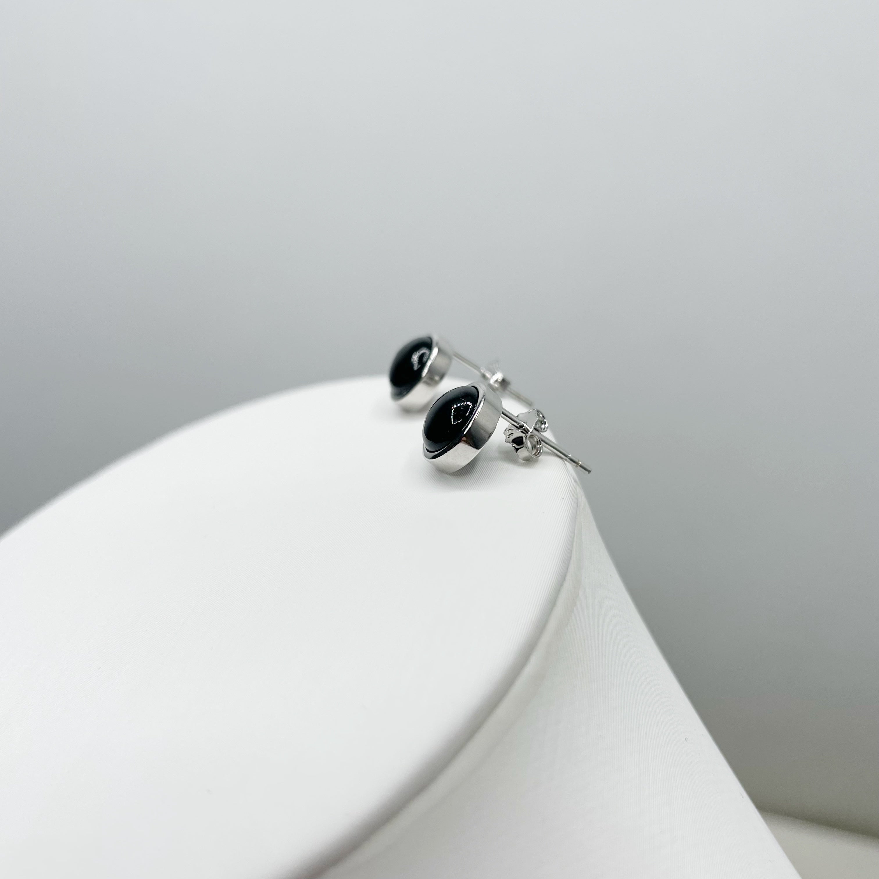 Orecchini a lobo Onice - Argento 925