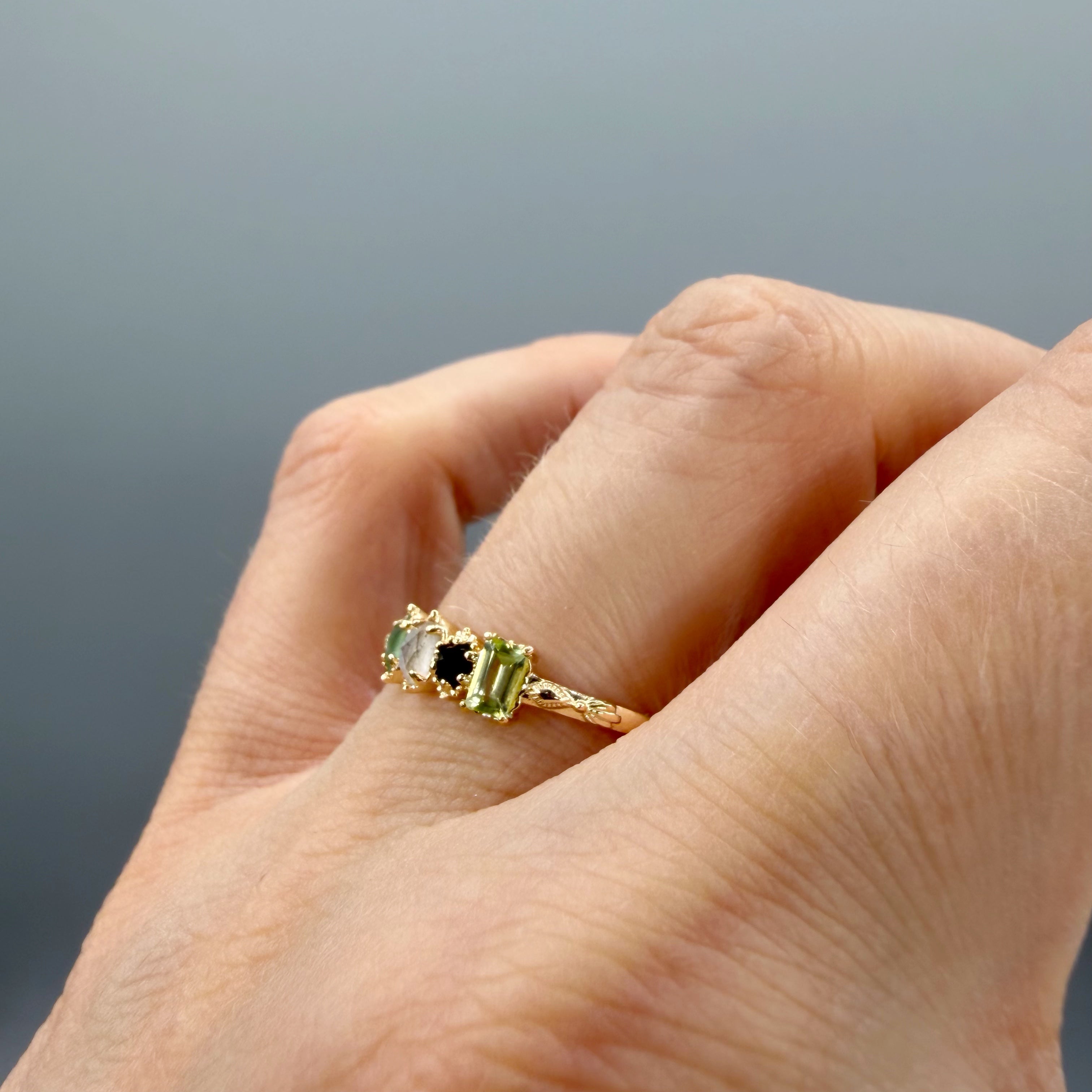 Anello Ritual | Argento 925 placcato oro 14k - NON REGOLABILE