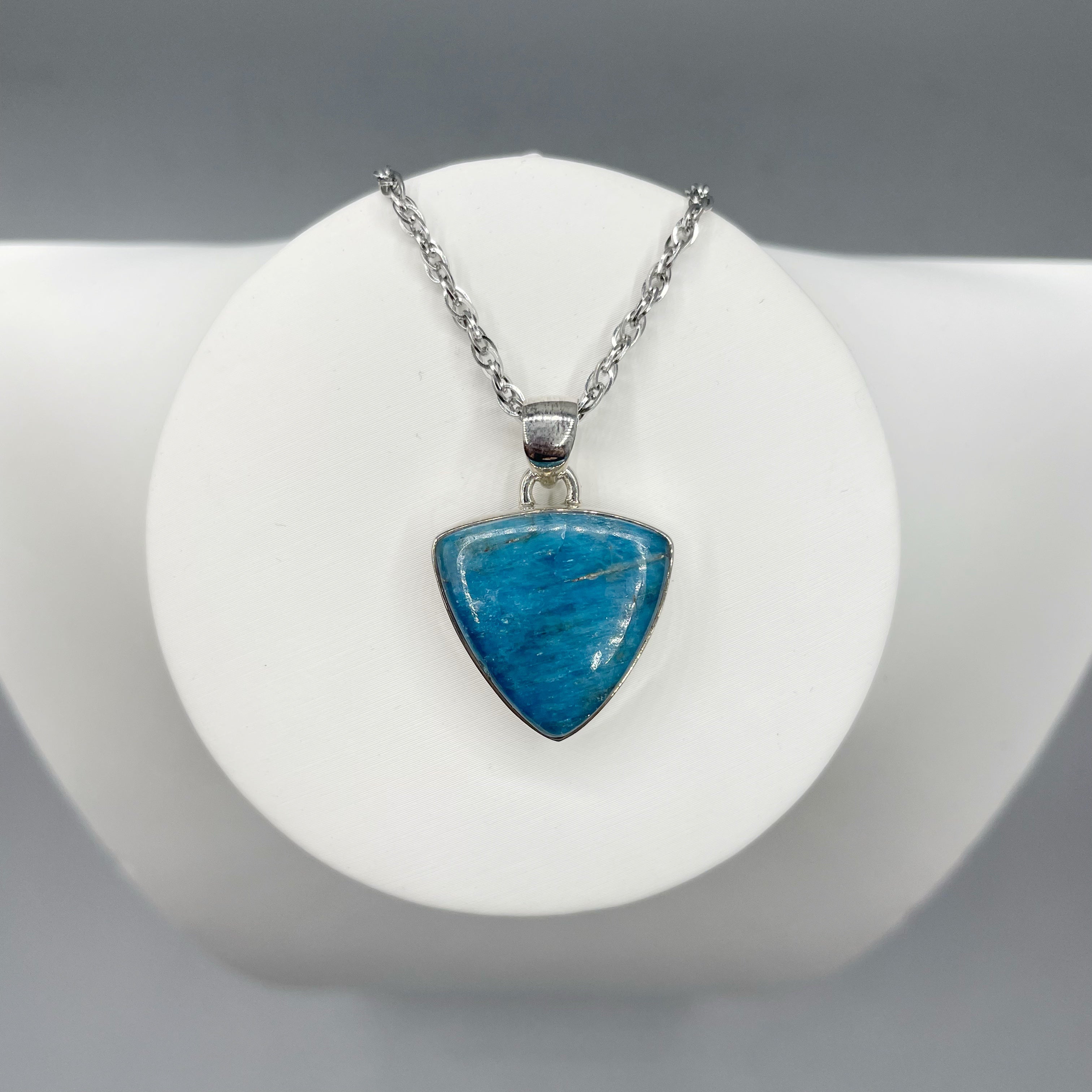 Ciondolo Apatite Argento 925 - Triangolare