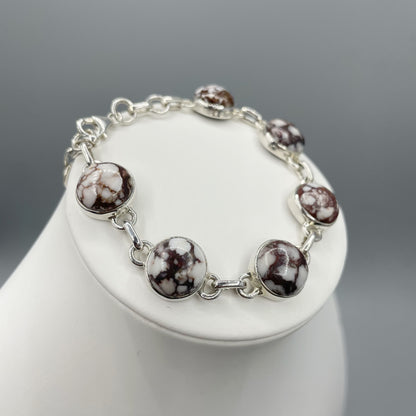 Bracciale Diaspro Cavallo Selvaggio - Argento 925 - tondo