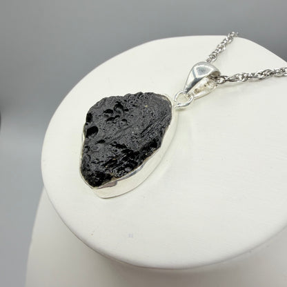 Ciondolo Tektite e Argento 925