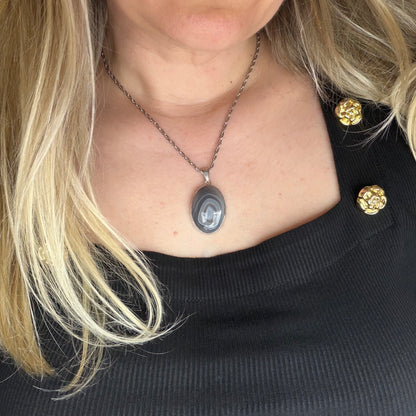Ciondolo Occhio di Shiva Argento 925 - Ovale