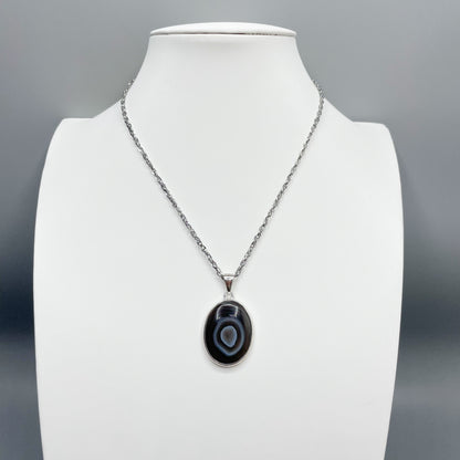 Ciondolo Occhio di Shiva Ovale - Argento 925