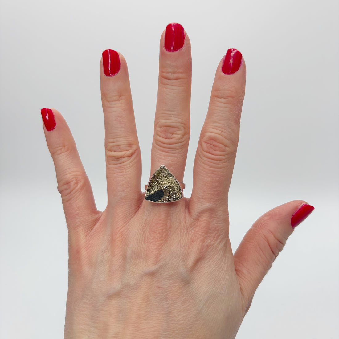 Anello Spectropirite e Argento 925