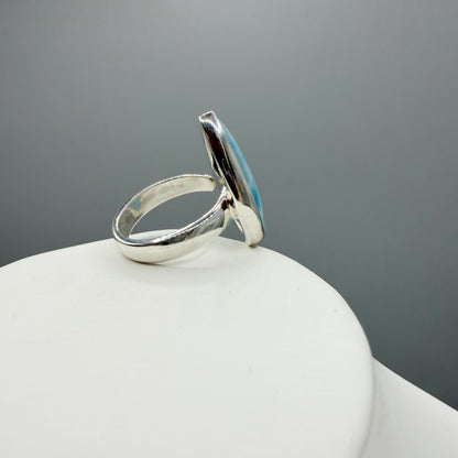 Anello Larimar Argento 925 - a Goccia