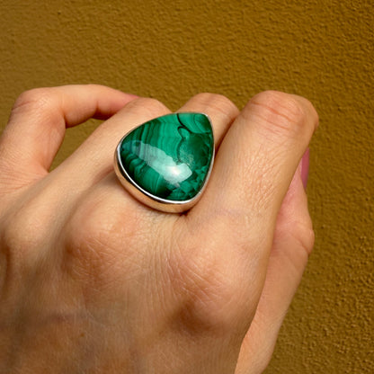 Anello Malachite Argento 925