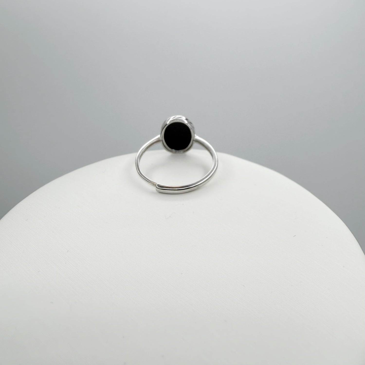 Anello Ossidiana  e Argento 925