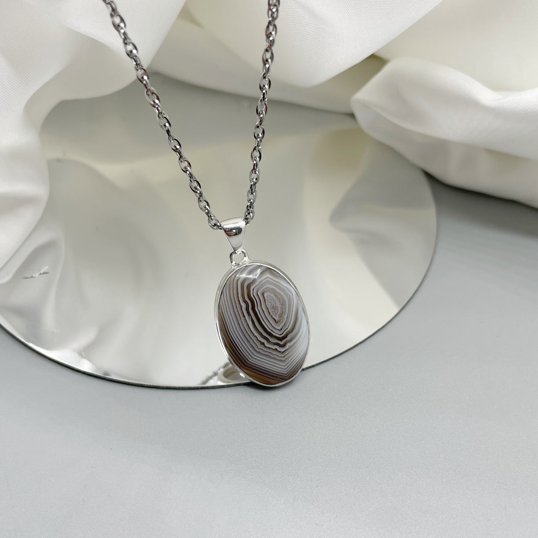Ciondolo Occhio di Shiva Ovale - Argento 925