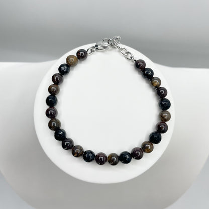 Bracciale Infinite Possibilità - Bronzite, Granato e Ossidiana