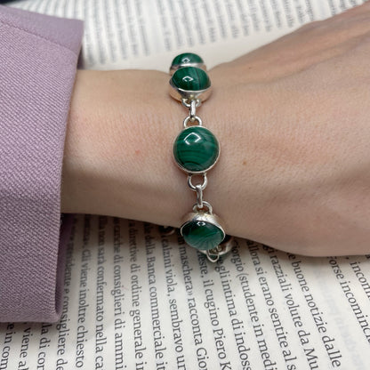 Bracciale Malachite e Argento 925