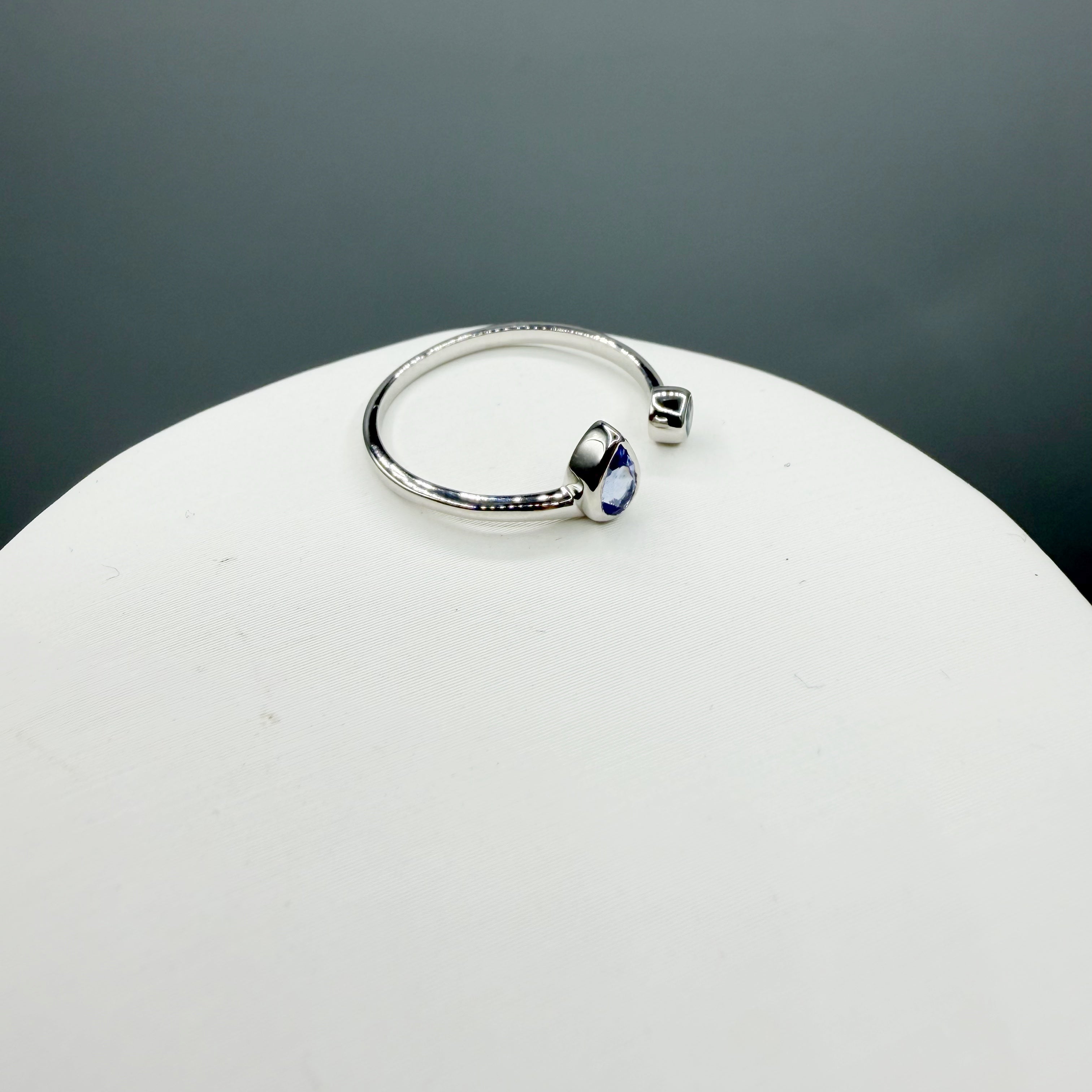 Anello Double Tanzanite - Argento 925