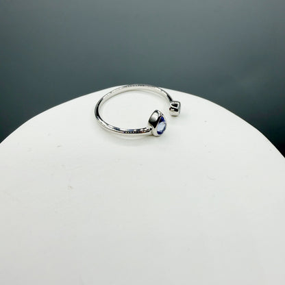 Anello Double Tanzanite - Argento 925
