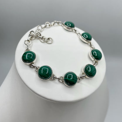 Bracciale Malachite e Argento 925