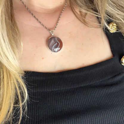 Ciondolo Occhio di Shiva Argento 925 - Tondo