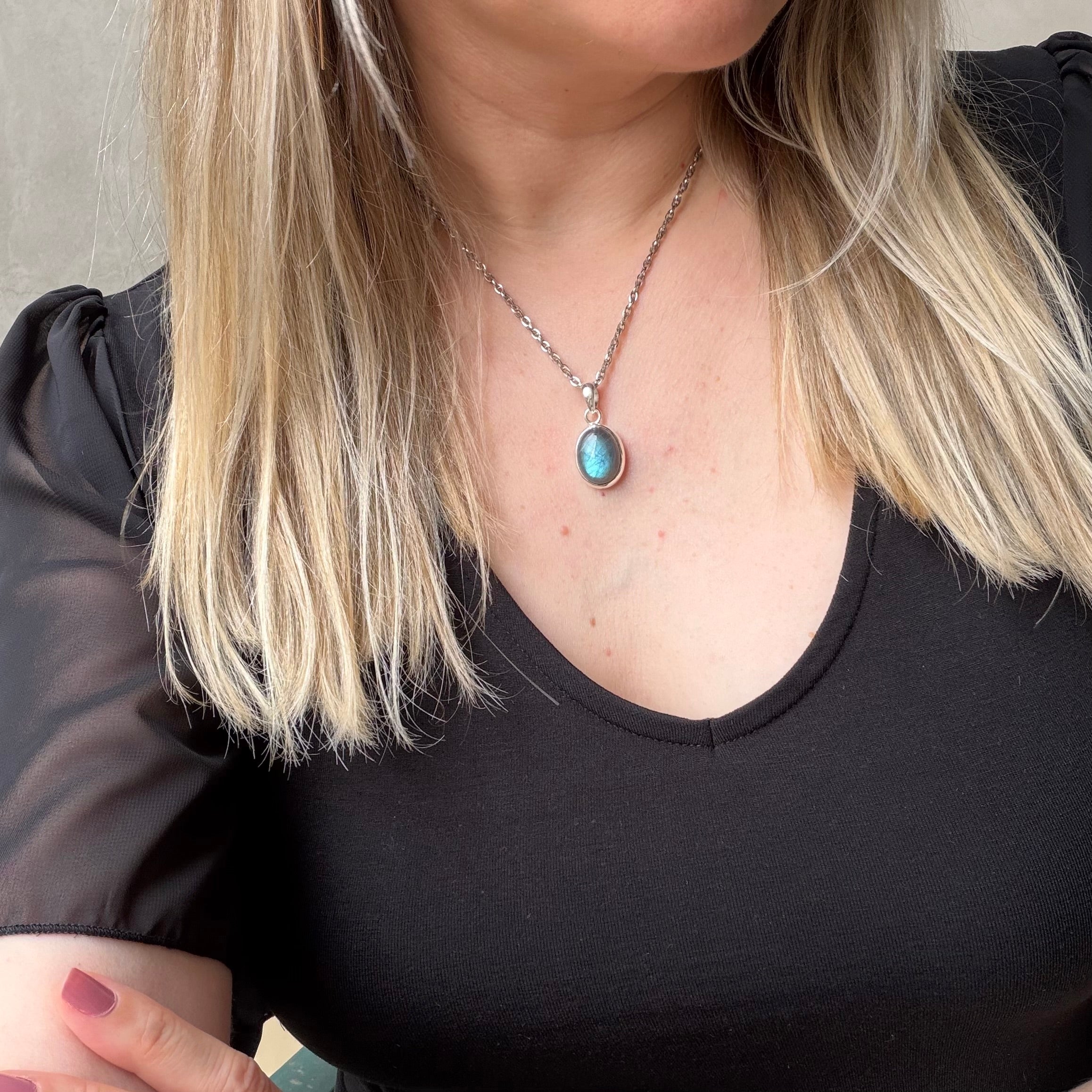 Ciondolo Labradorite Argento 925
