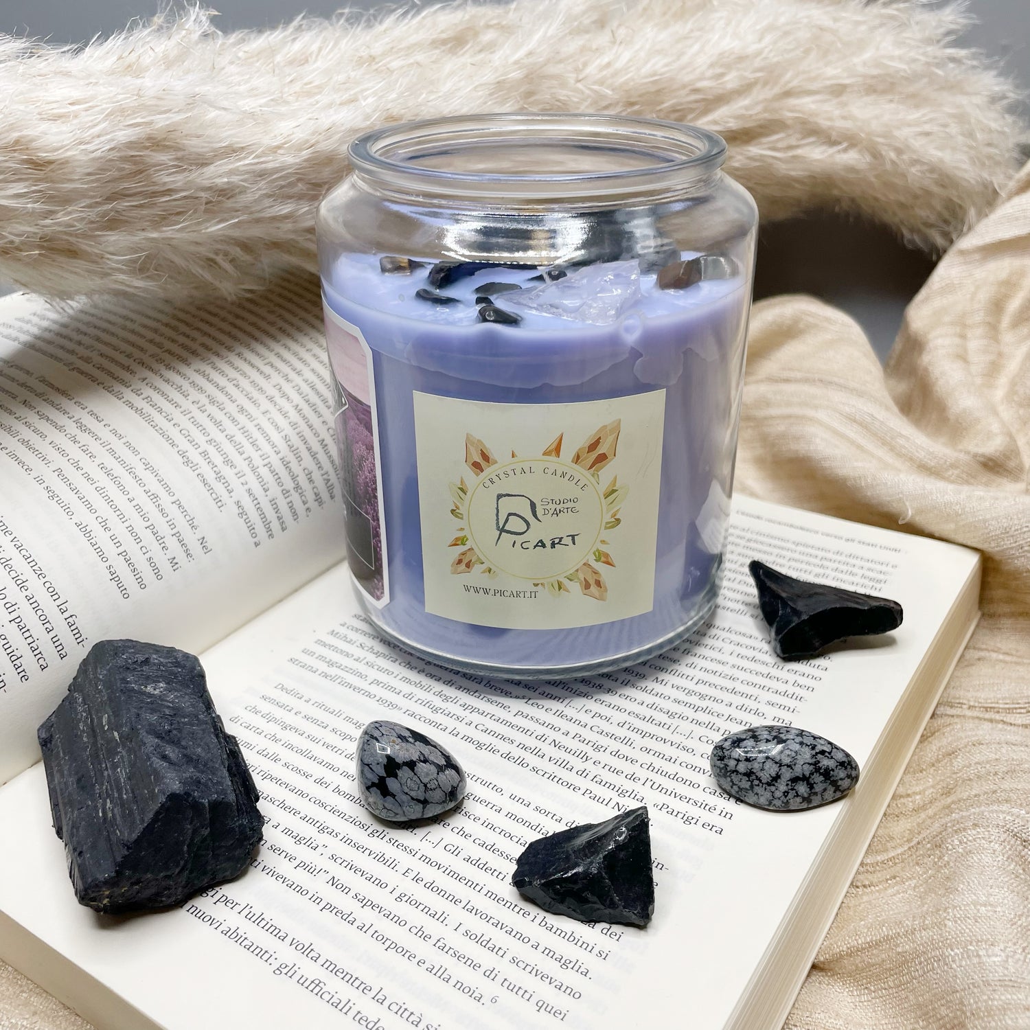 Candela con Cristalli - PROTEZIONE