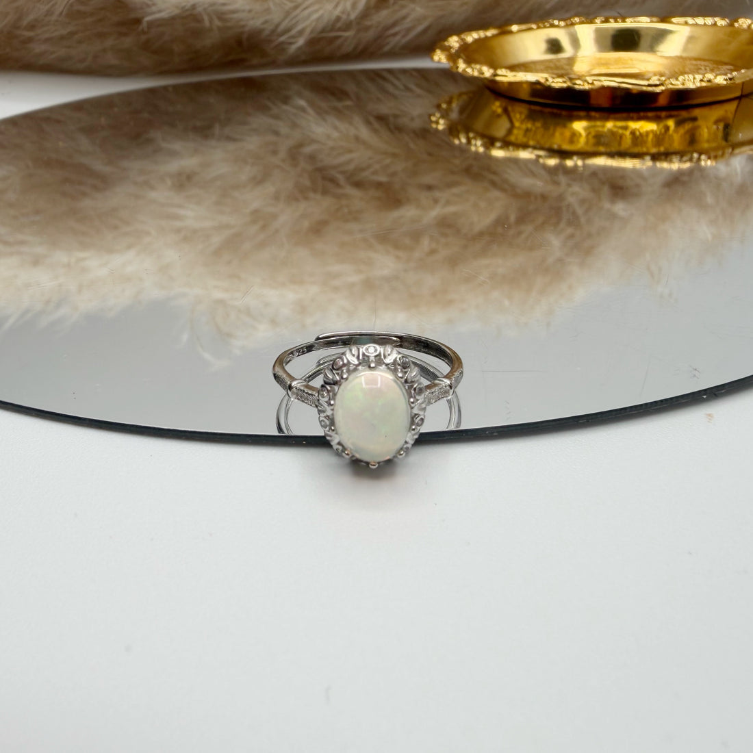 Anello Opale Etiope e Argento 925