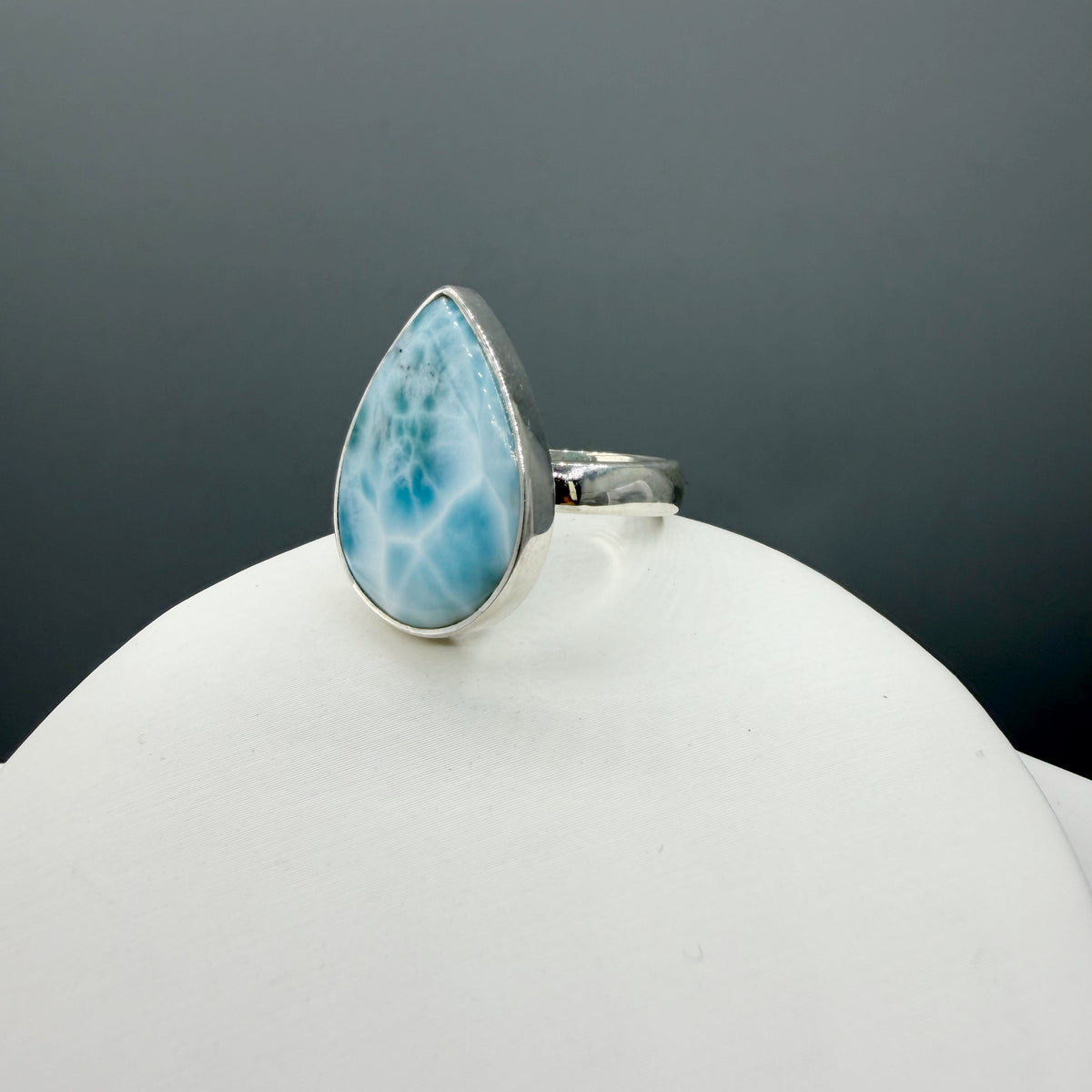 Anello Larimar Argento 925 - a Goccia