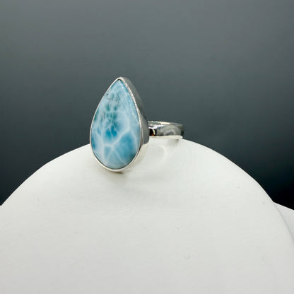 Anello Larimar Argento 925 - a Goccia