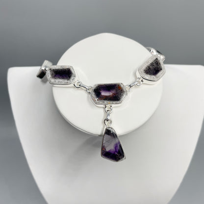 Collana Auralite 23 e Ametista -  Argento 925