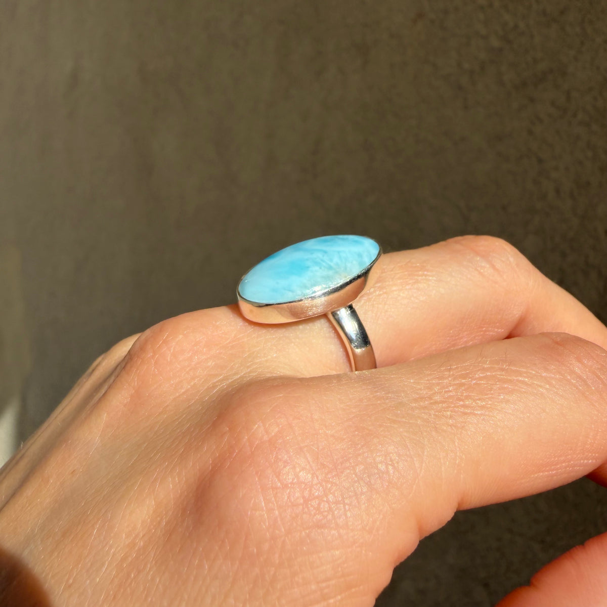 Anello Larimar Argento 925 - Ovale
