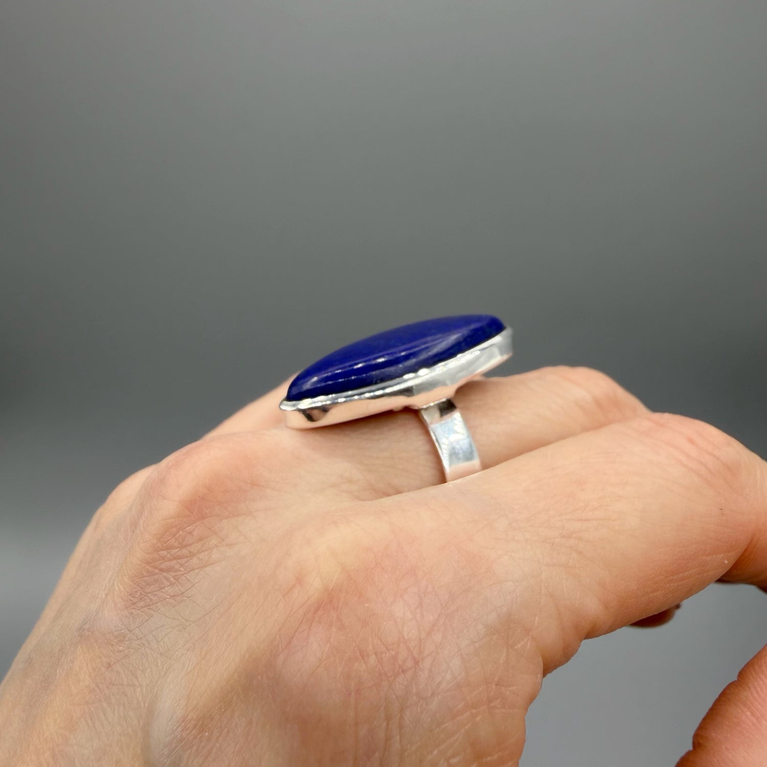 Anello Lapislazzuli Ovale - Argento 925