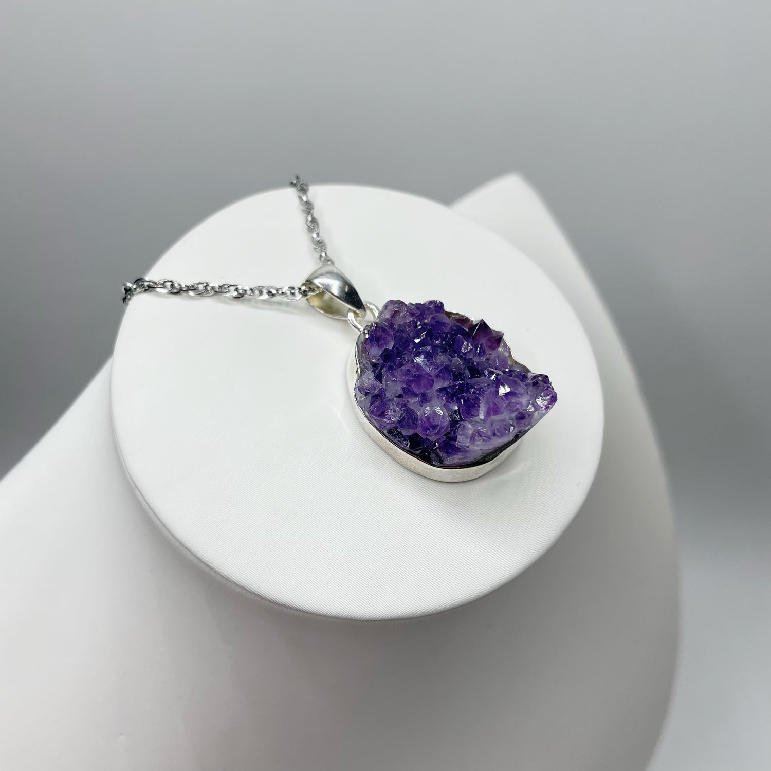 Ciondolo Ametista Grezza - Argento 925