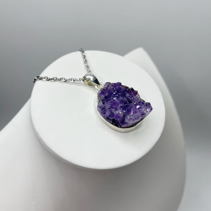 Ciondolo Ametista Grezza - Argento 925