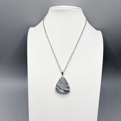 Ciondolo Desert Druzy Argento 925 - Triangolo arrotondato
