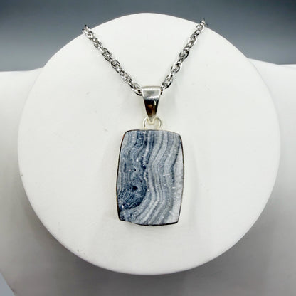 Ciondolo Desert Druzy Argento 925 - Rettangolare