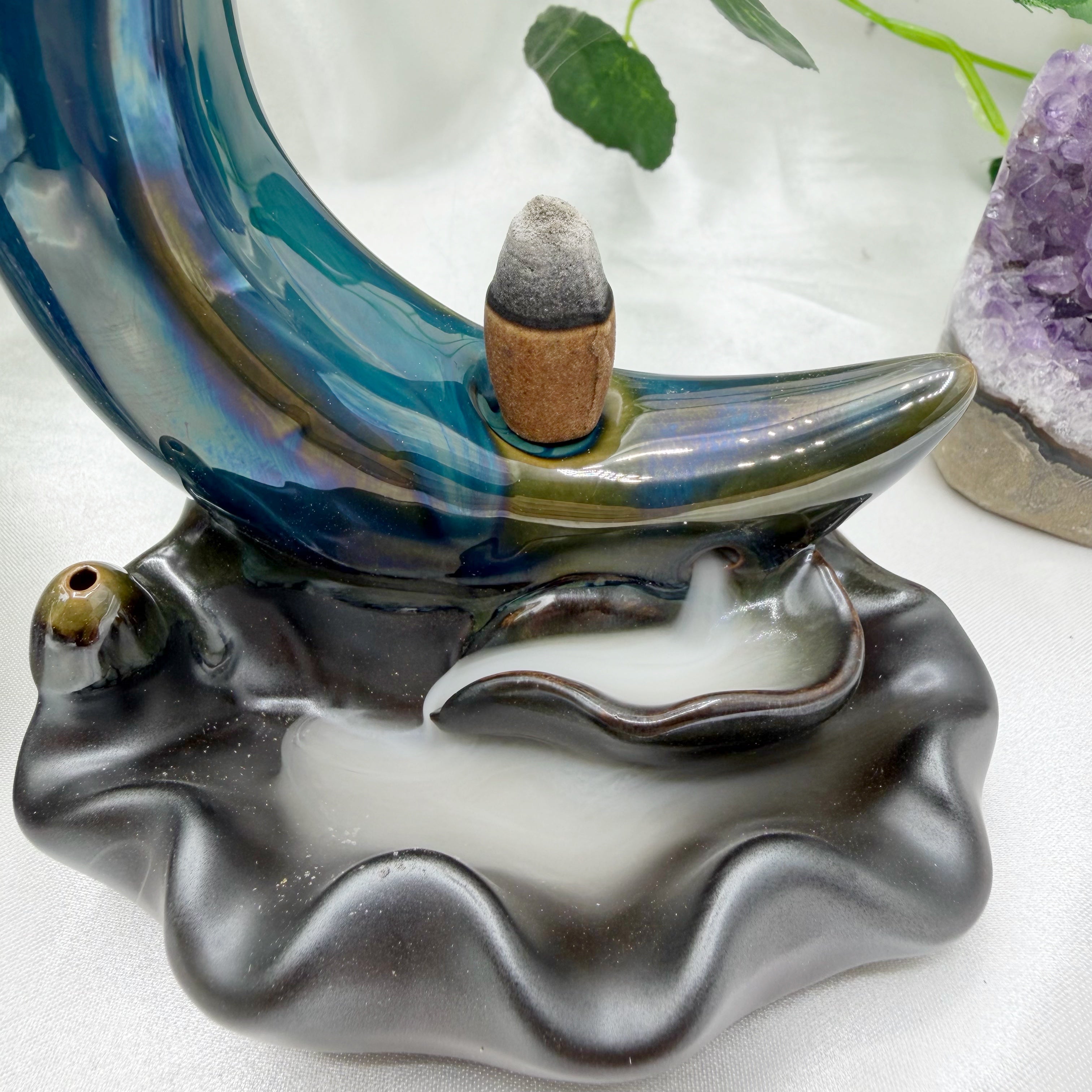 Porta incenso a Cascata - Luna