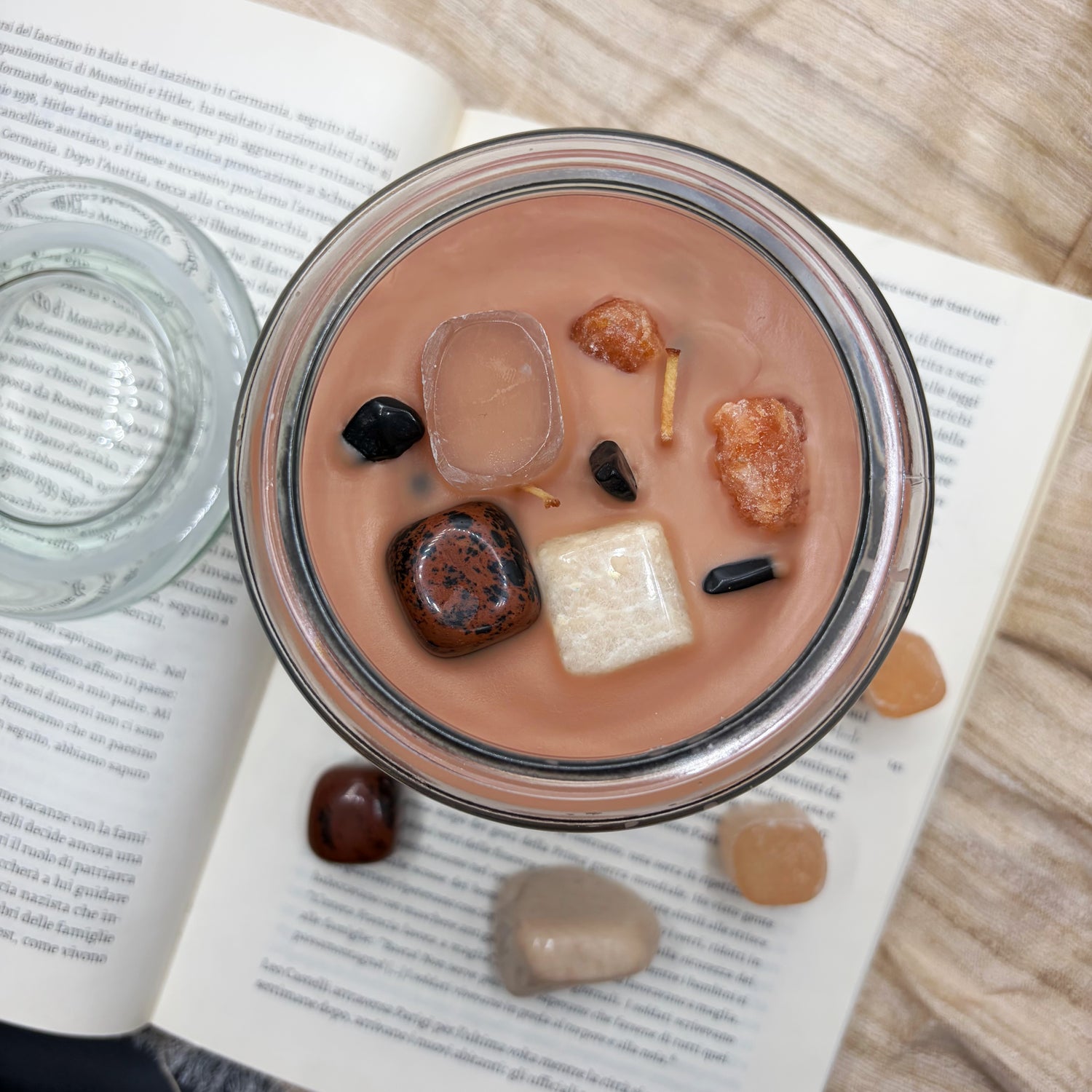 Candela con Cristalli - PURIFICAZIONE e PROTEZIONE - Banana Nut Muffin - LIMITED EDITION