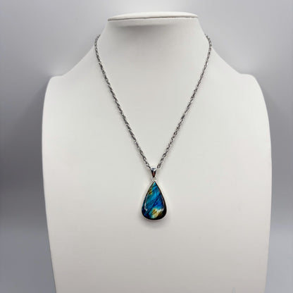 Ciondolo Labradorite Argento 925 - A Goccia