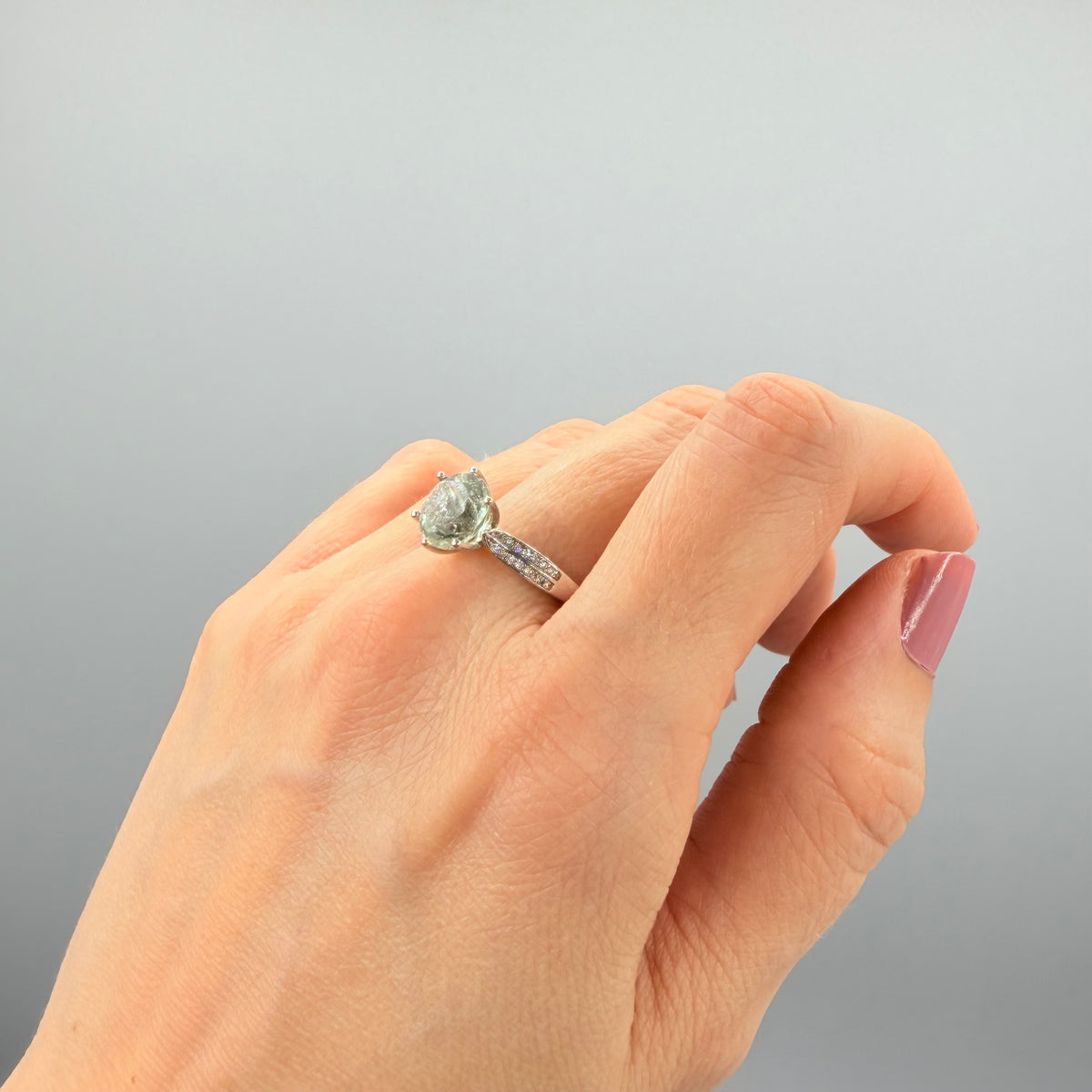Anello Prasiolite Argento 925