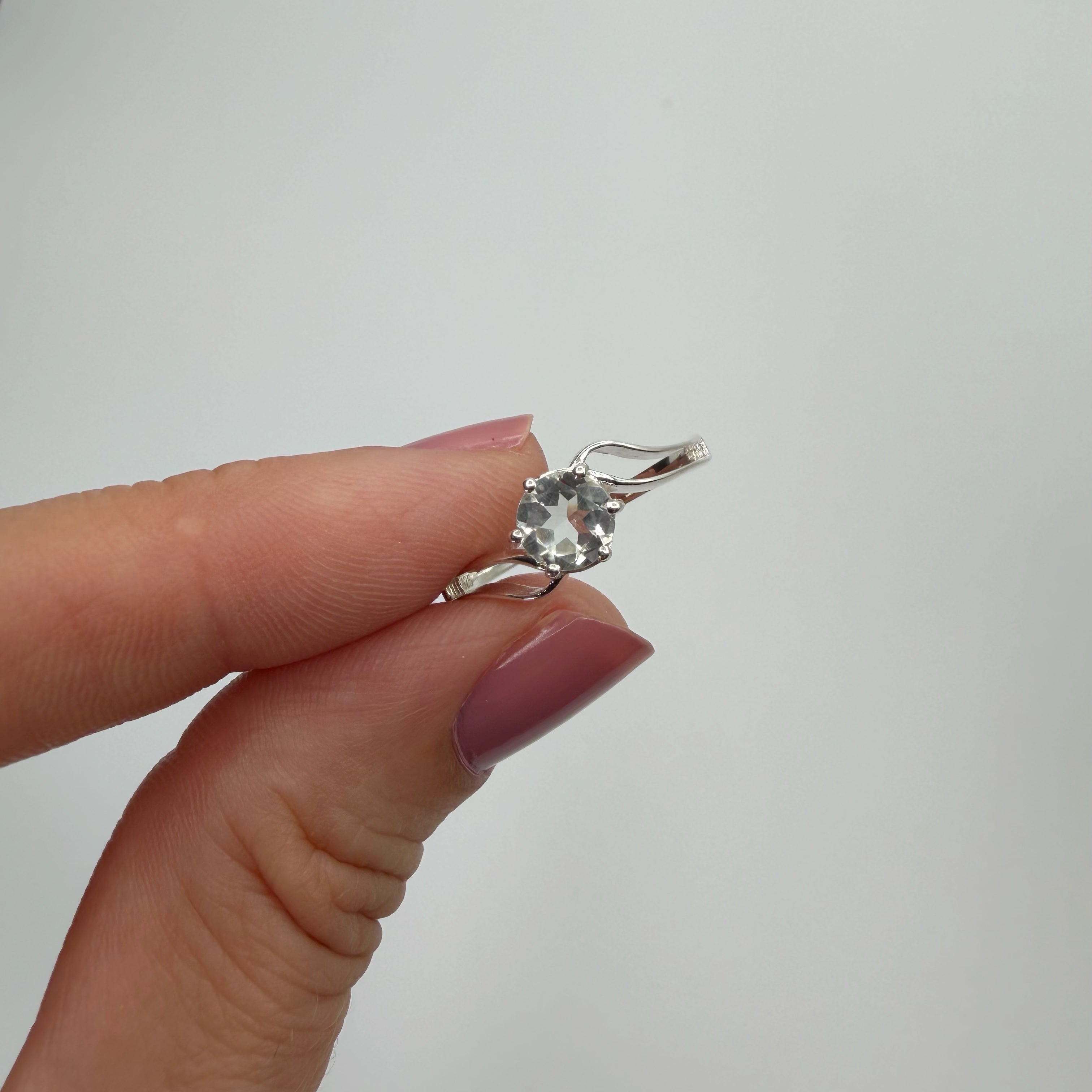 Anello Prasiolite | Argento 925 - NON REGOLABILE