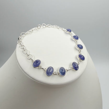 Bracciale Tanzanite e Argento 925 - Ovale