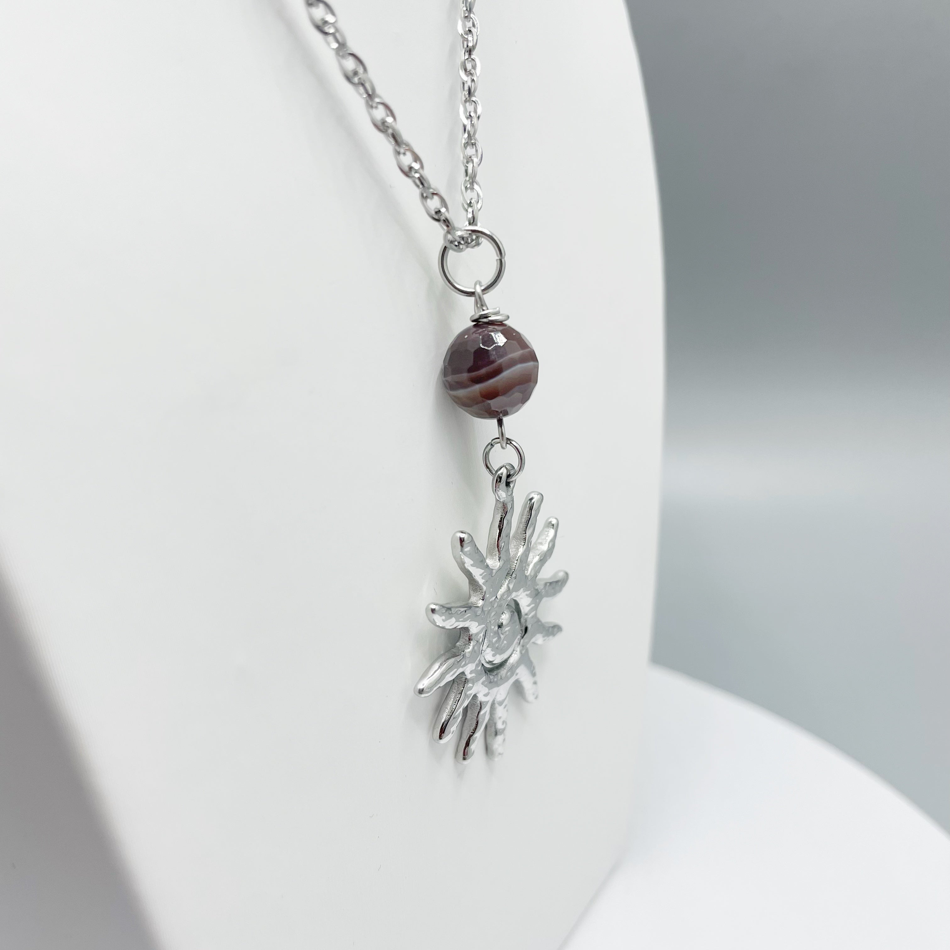 Collana Occhio di Shiva Sunshine - Acciaio inossidabile Silver