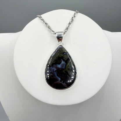 Ciondolo Merlinite Mistica e Argento 925 - a Goccia