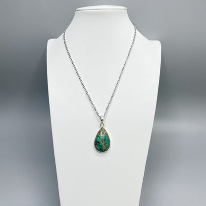 Ciondolo Malachite e Azzurrite - Argento 925