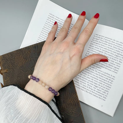 Bracciale Calm &amp; Joy - Ametista e Pietra di Luna - LIMITED EDITION