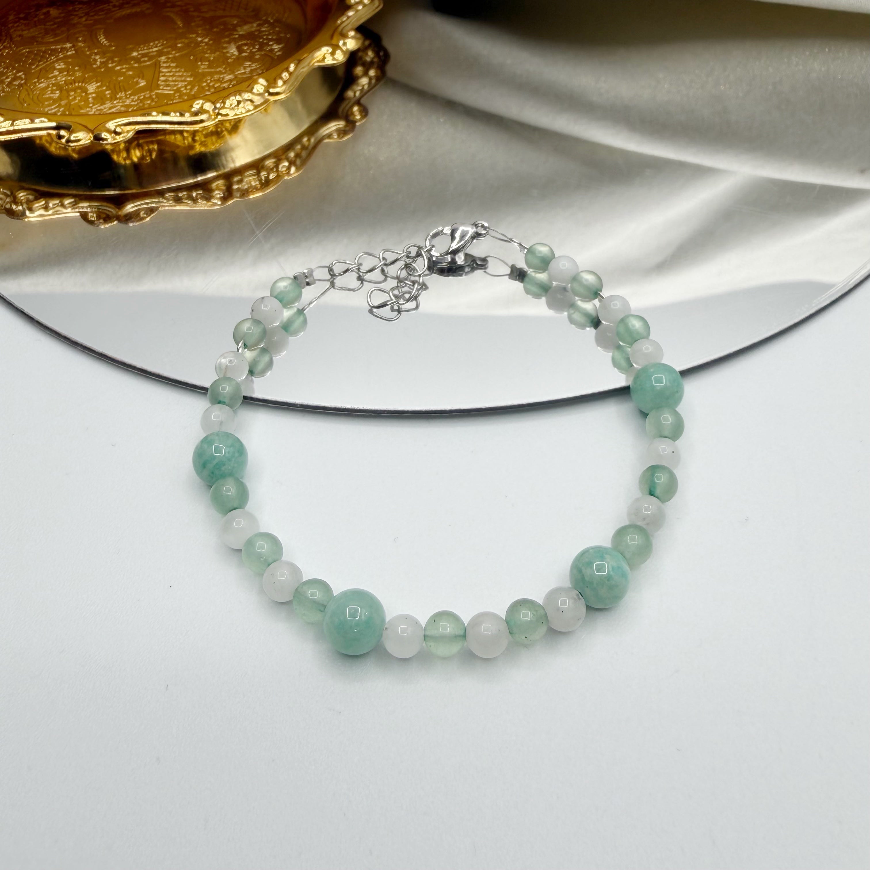 Bracciale Sblocca la Fortuna - Amazzonite, Labradorite, Avventurina - LIMITED EDITION