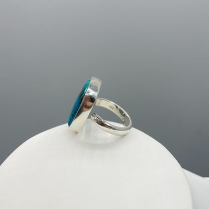 Anello Shattuckite e Argento 925 - Quadrato