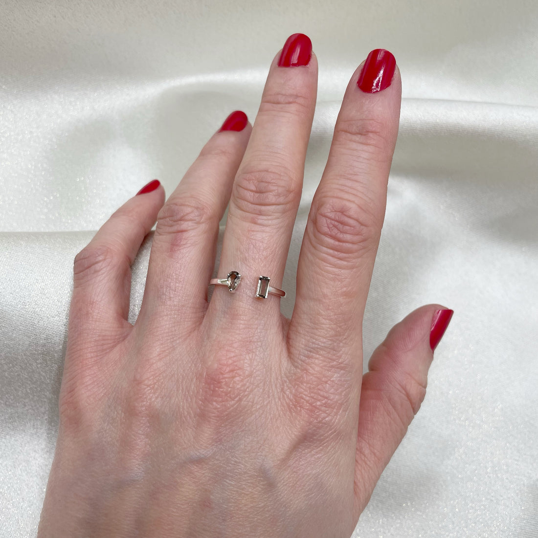Anello Quarzo Fumè - Argento 925