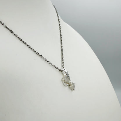 Ciondolo Double Labradorite Bianca - Argento 925
